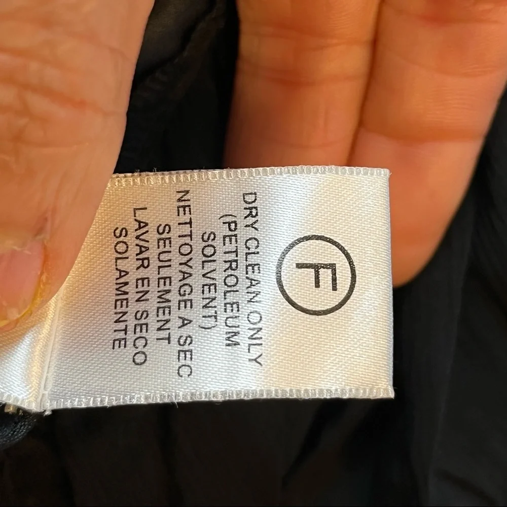 BCBGMaxAzria Black 100% Silk Bubble Skirt Cocktail Dress w/  Beaded Waist Sz 6 - Picture 13 of 17